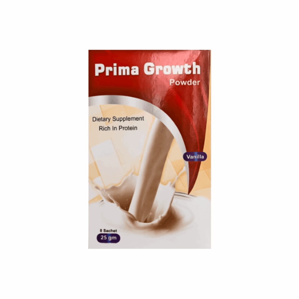 اكياس بريما جروث بالفانيليا 8 اكياس