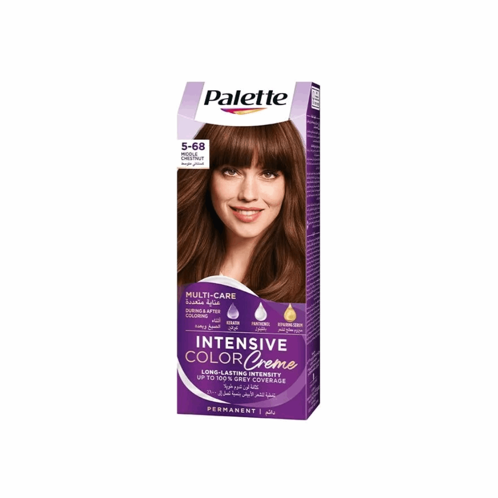 صبغه شعر باليت كستنائى متوسط 68-5