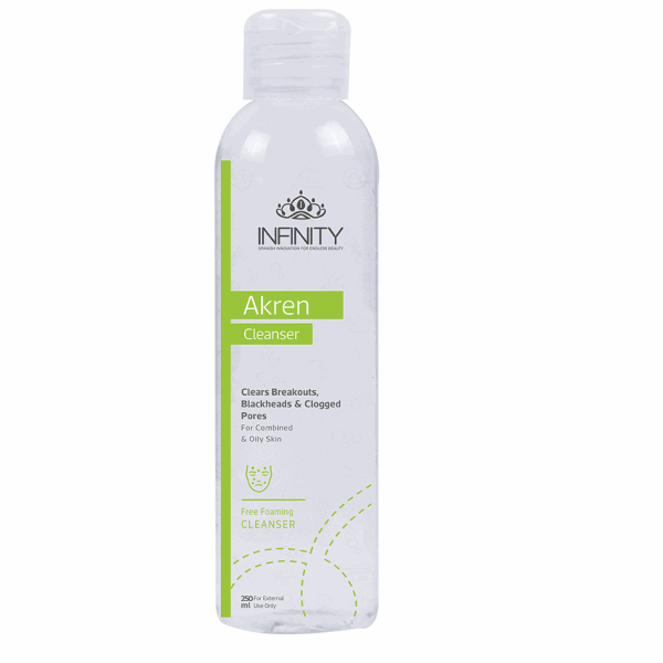 غسول انفينيتي اكرين ضد الحبوب 250 مل