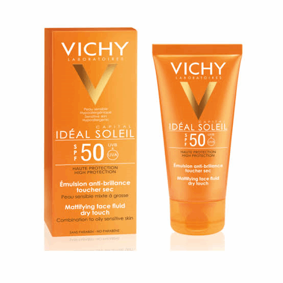 صن بلوك فيتشي ايديال سولاي 50 Spf ضد اللمعه حماية من الشمس جل كريم 50 مل