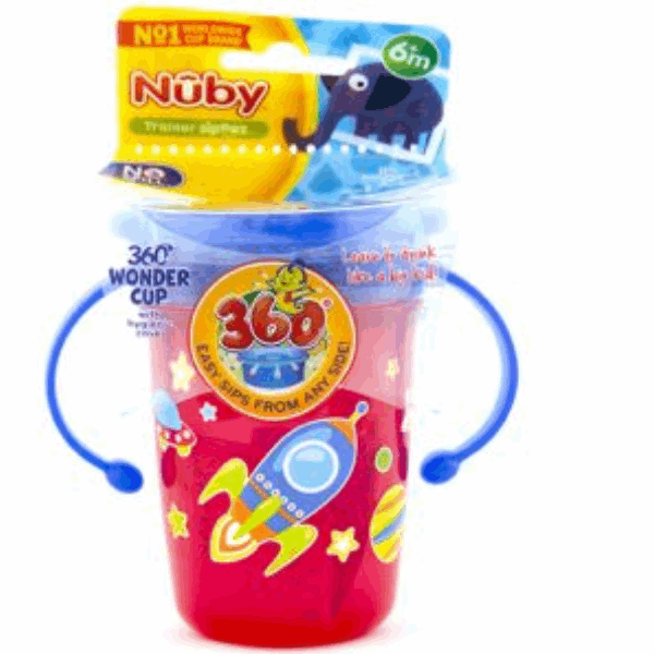 كوب بيد نوبي مانع للانسكاب  240مل +6ش 10410