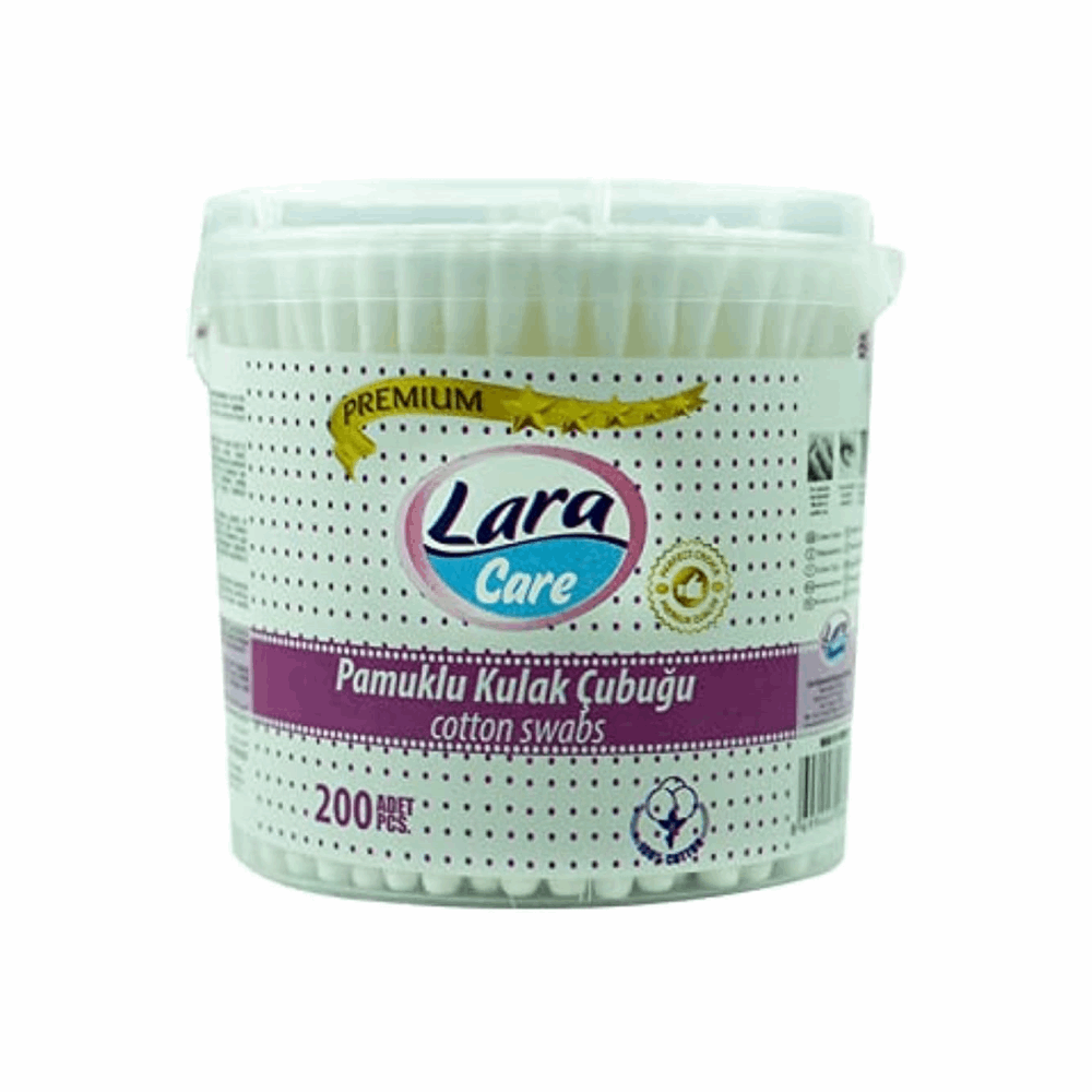 قطن اذن لارا قطن اذن 200 عودة بلاسيتك