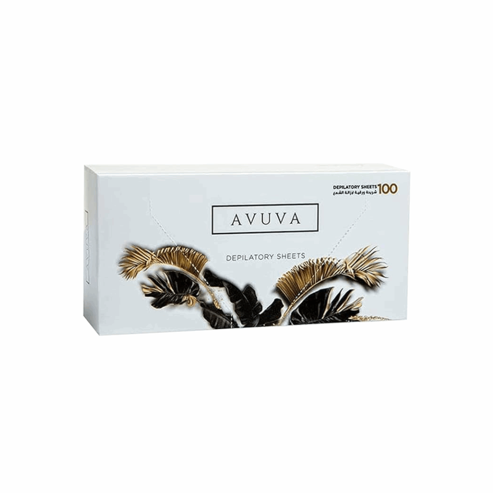 شرائح قماش افوفا قماش لازالة الشمع 100 شريحة