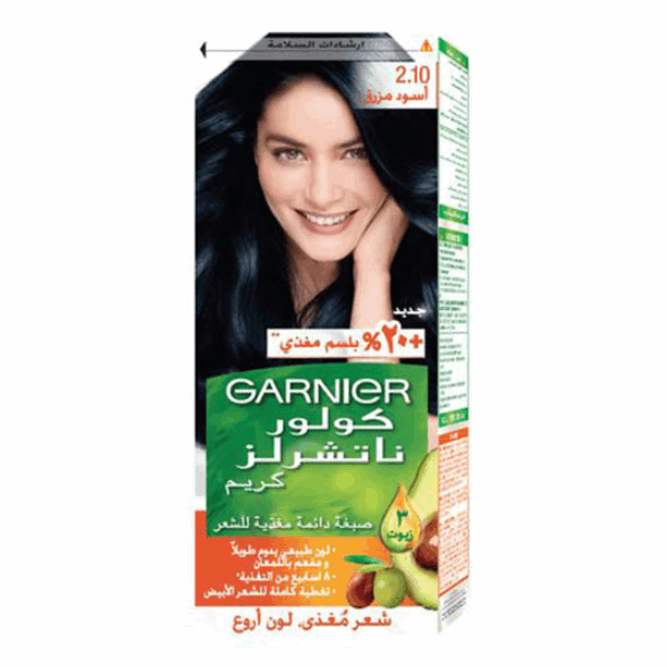صبغة غارنييه (2.1) اسود مزرق كولور ناتشرلز كريم 40مل