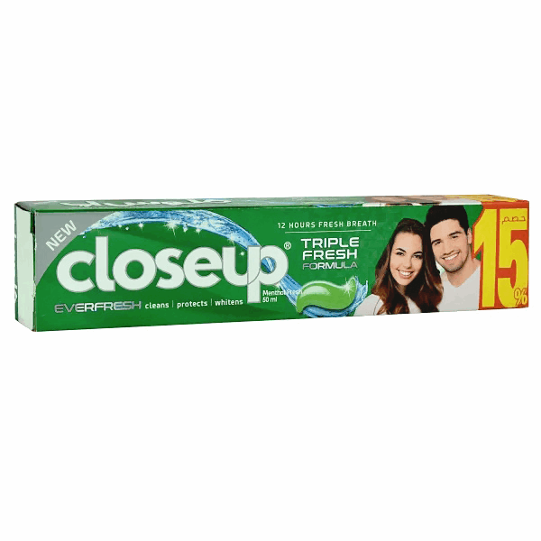 معجون اسنان كلوز اب 50 مل 15% اخضر