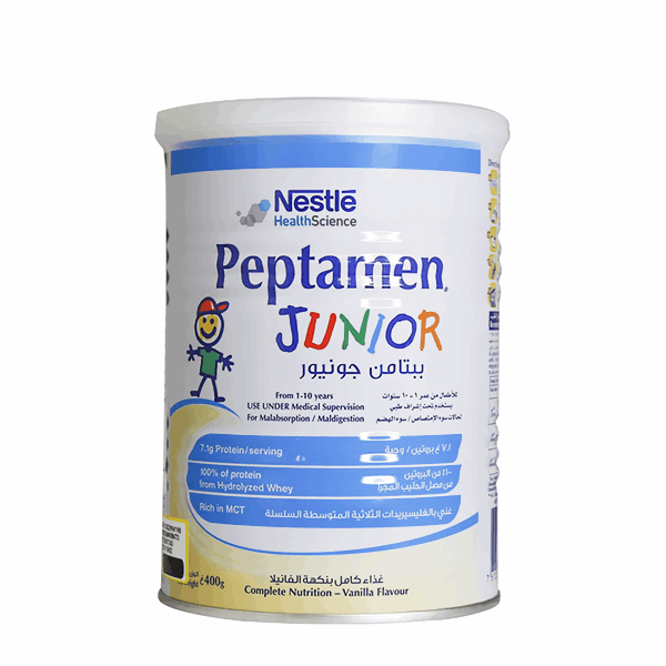 لبن اطفال ببتامن جونيور بنكهة الفانيلا  400جم