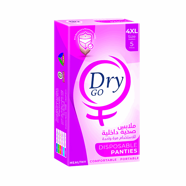 ملابس صحية داخلية دراي جو بانتس لاستخدام مرة واحدة 5قطعة 4اكس لارج