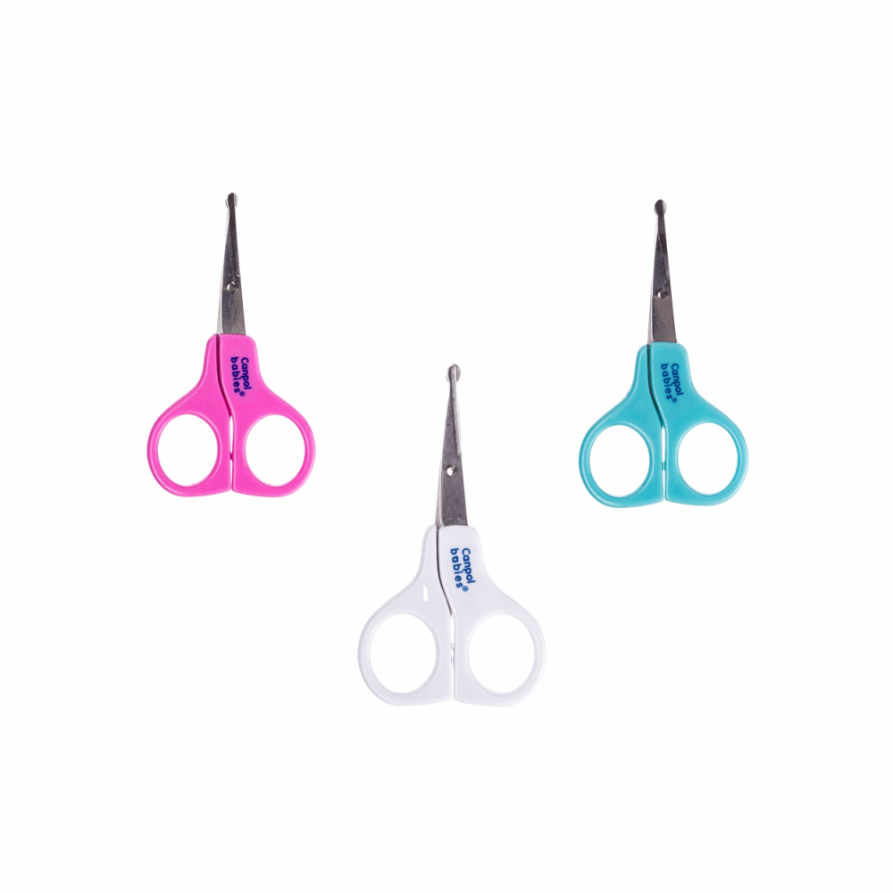 مستلزمات اطفال كانبول بيبير مقص بجراب الوان