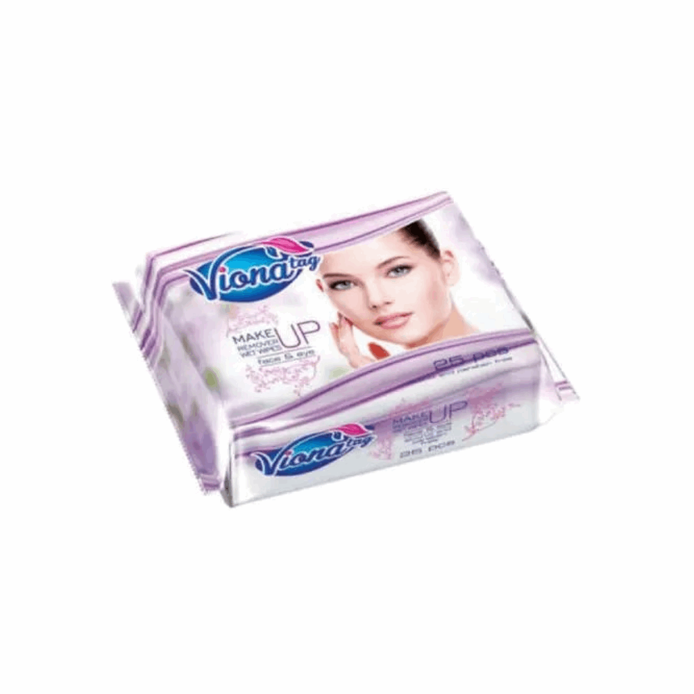 مناديل مبللة فيونا 25 منديل ازالة مكياج