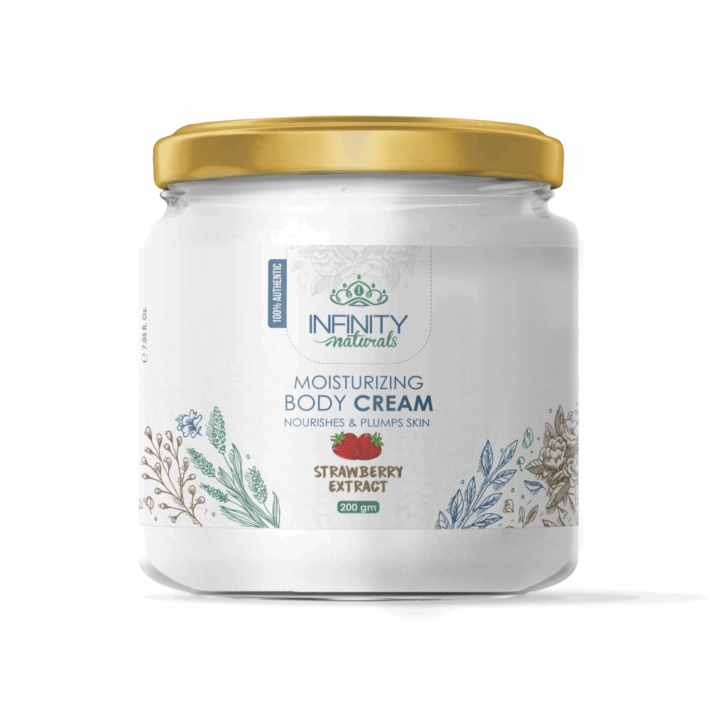 كريم للجسم انفينيتي ناتشورال بمستخلص الفراولة 250 جم