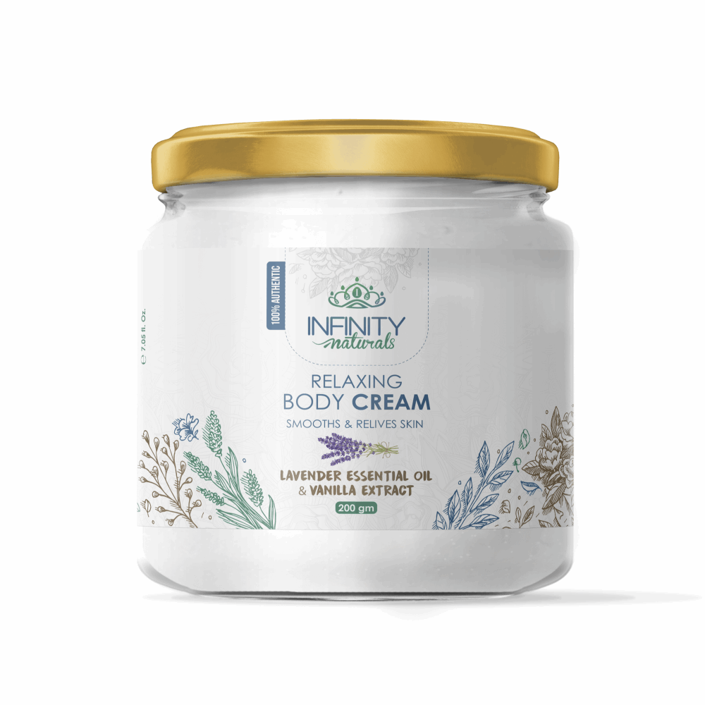 كريم للجسم انفينيتي ناتشورال بمستخلص الفانيليا و زيت اللافاندر العطري 250 جم