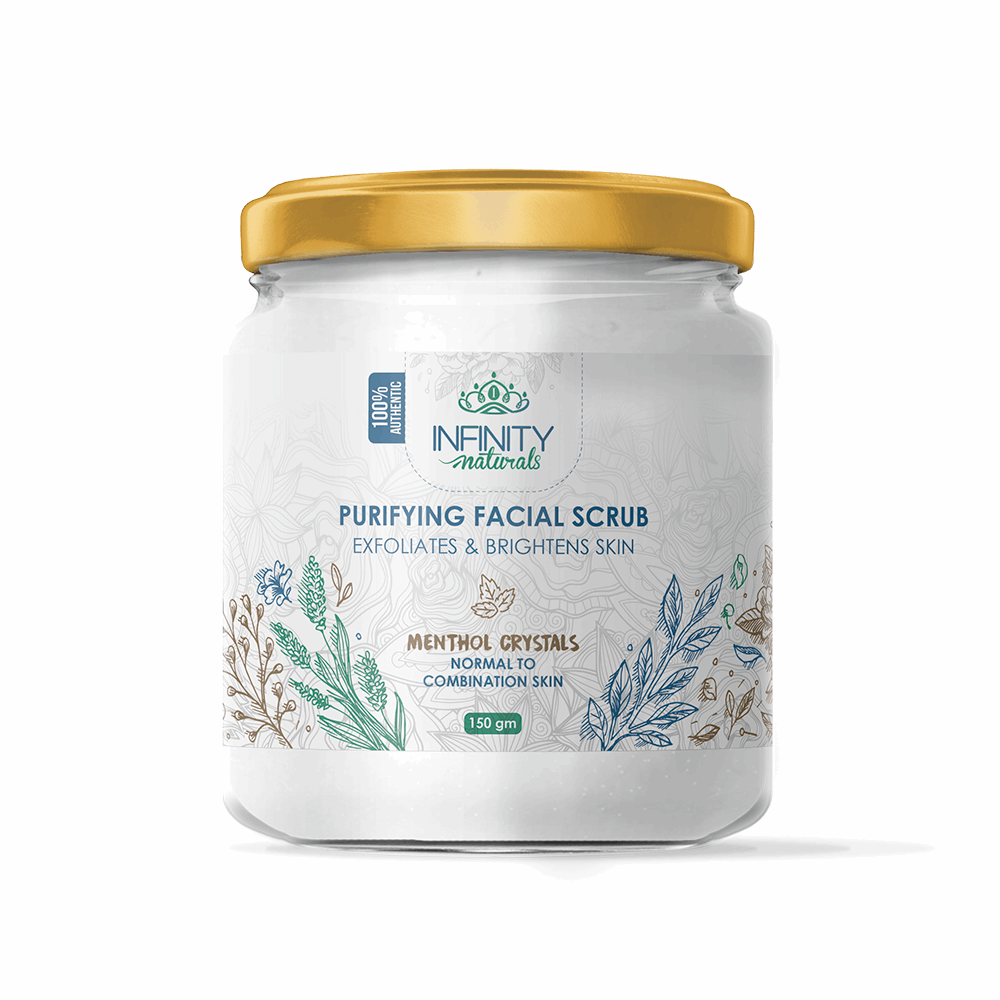 مقشر للوجه انفينيتي ناتشورال ببلورات النعناع 150 جم