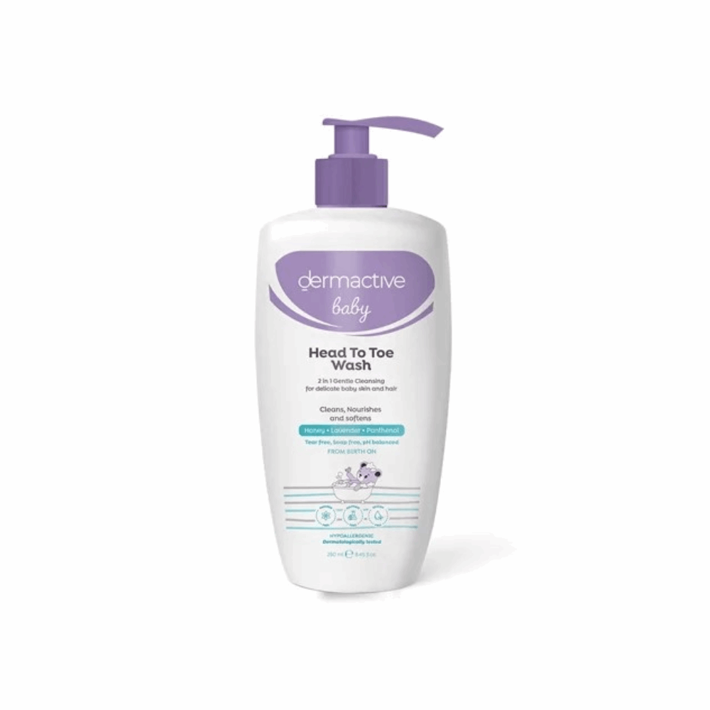 غسول ديرما اكتيف 500مل غسول ملطف للبشرة والشعر للاطفال