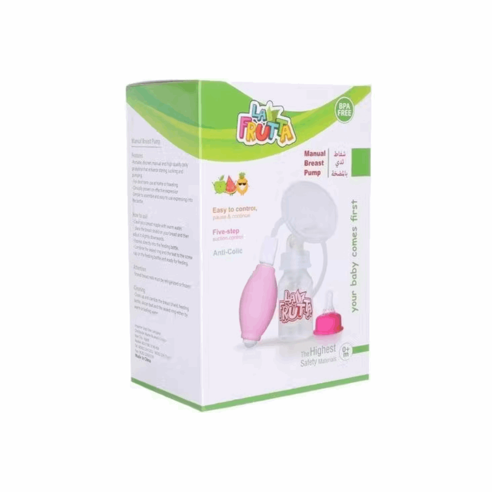 شفاط ثدي لافروتا بمضخة مع ببرونة 125مل  25509