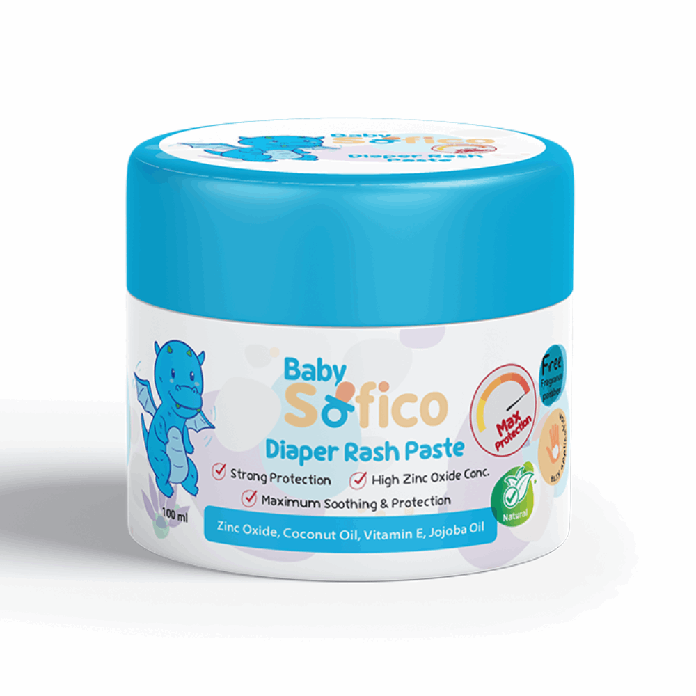 كريم التهاب الحفاض سوفيكو بيبي دايبر راش زنك وزيت جوز الهند وفايتامين  100مل